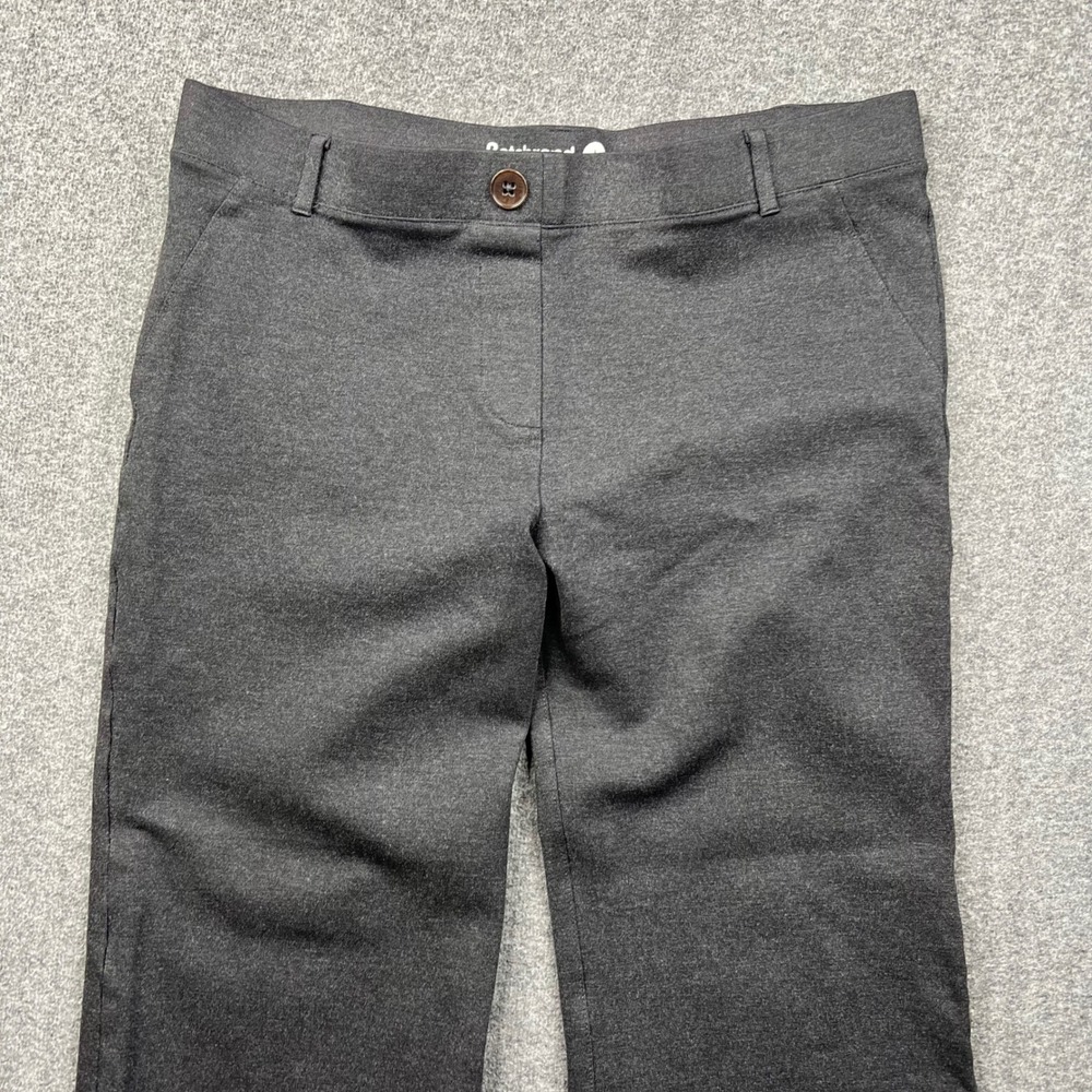 Betabrand Dress Pant Yoga Pants Women L Short Petite Gray Bootcut Ponte Knit - Picture 9 of 13